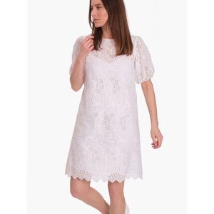 SAMSOE Ivory Floral Mini Dress
